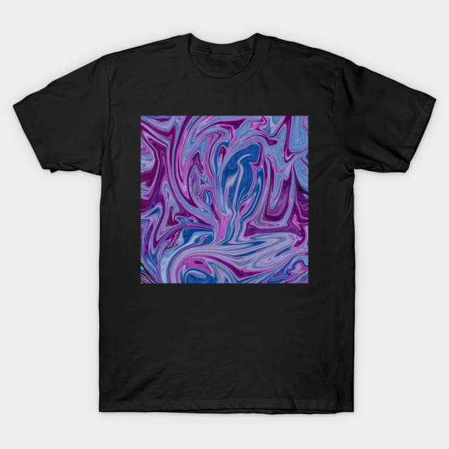 Purple Abstract T-Shirt by MaiKStore